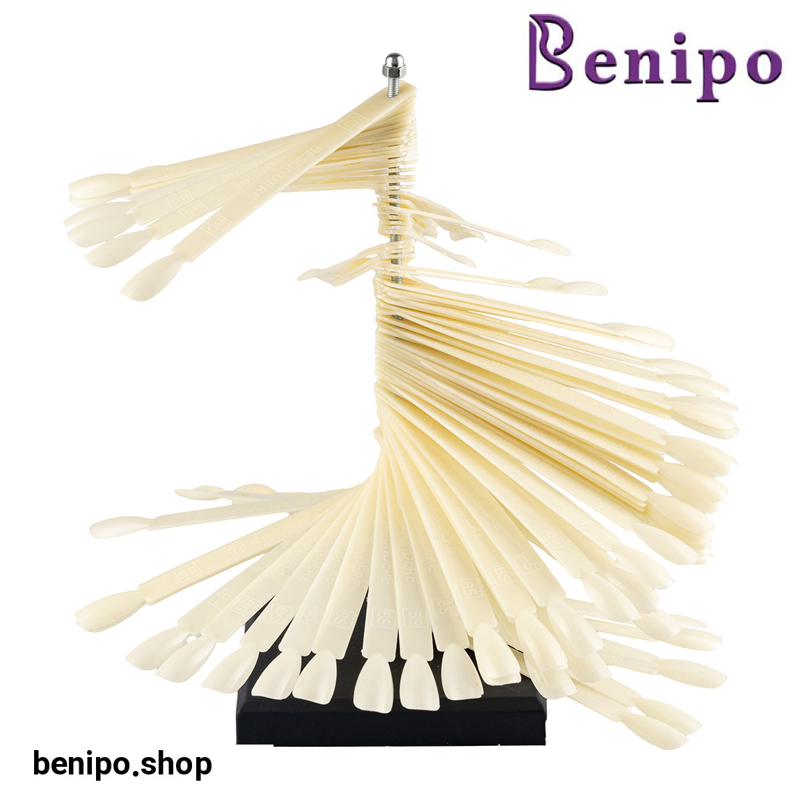 پالت طراحی ناخن همراه با استند ایستاده بسته  100 عددی