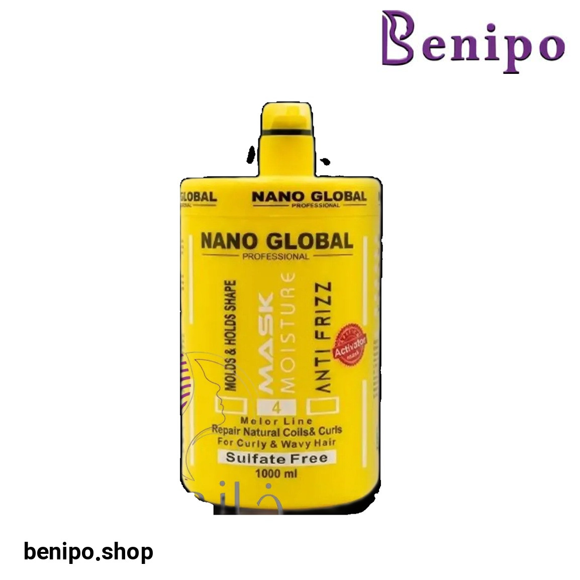 ماسک مو داخل حمام  مدل اکتیویتور زرد حجم 1000 میلی لیتر