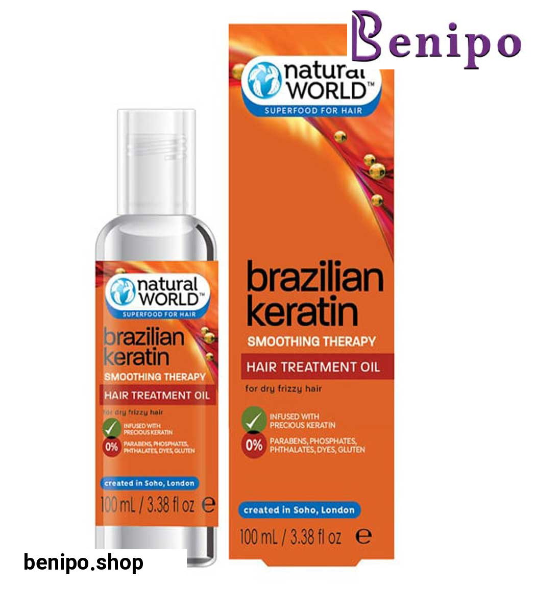 سرم روغن مو برزیل کراتین حجم 100 میل