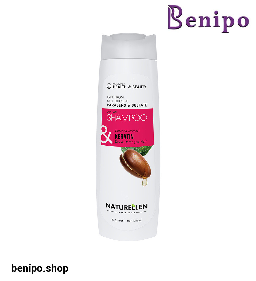 شامپو مو مدل آرگان و کراتین حجم 450 میلی لیتر