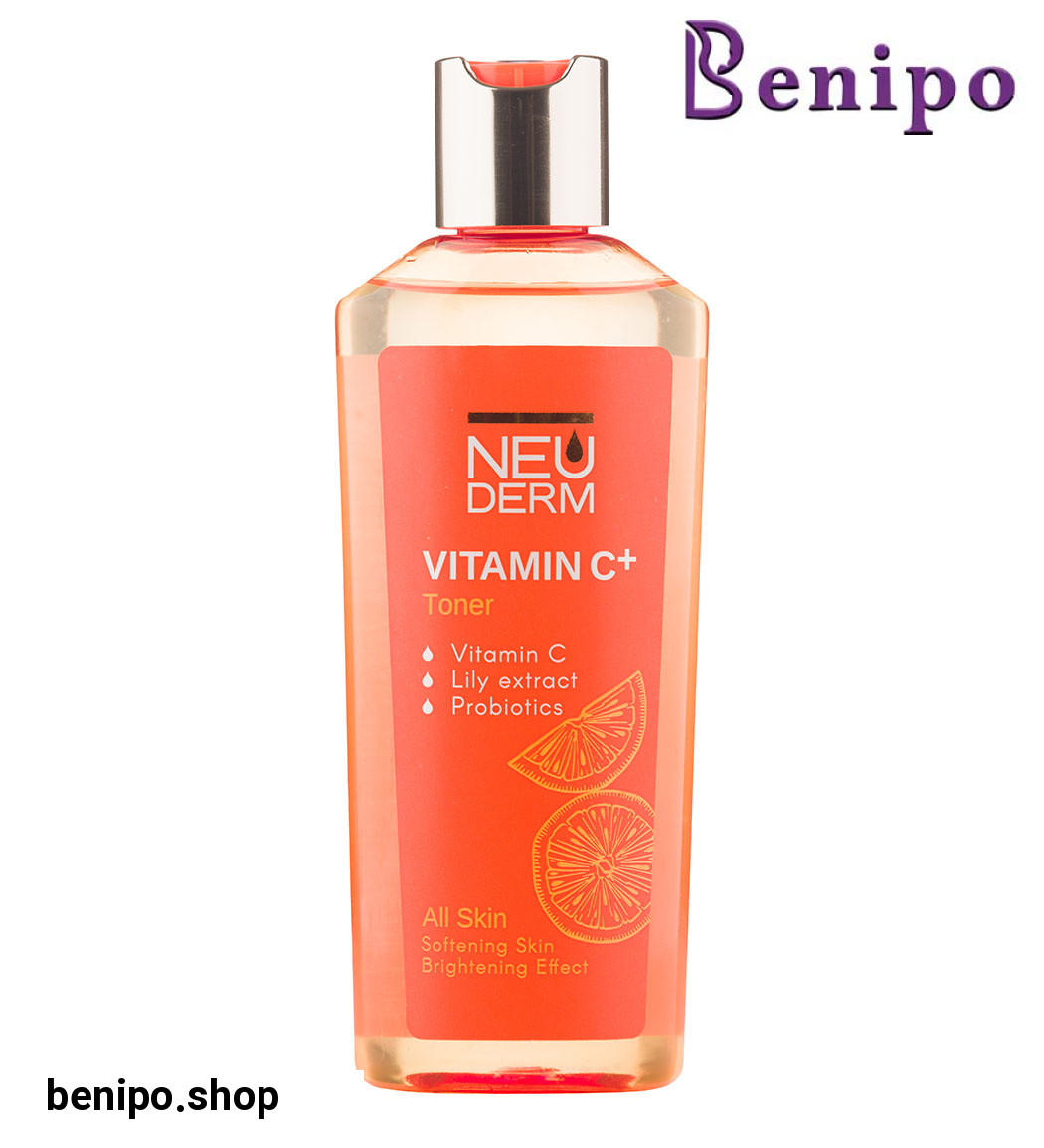 تونر پاک کننده پوست صورت حاوی ویتامین C مناسب پوست نرمال 200میل