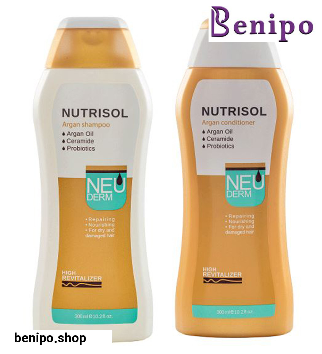 پک نرم کننده مو آرگان نوتریسل 300میل به همراه شامپو آرگان نوتریسل 300میل