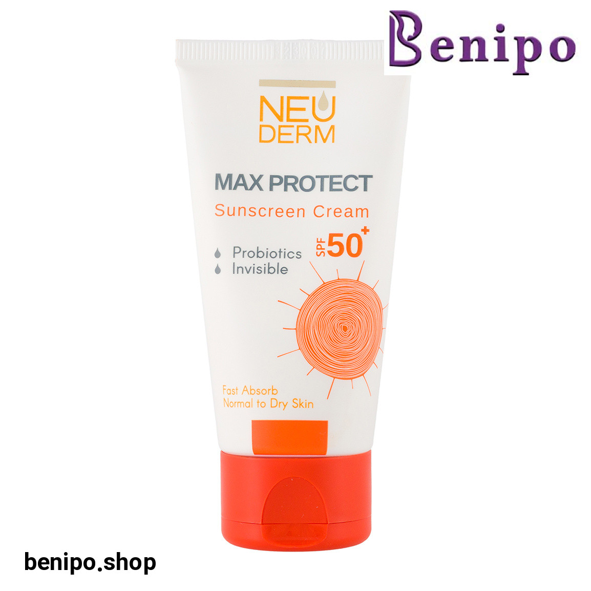 ‫کرم ضد آفتاب مکس پروتکت بیرنگ اس پی اف 50 پوست نرمال تا خشک