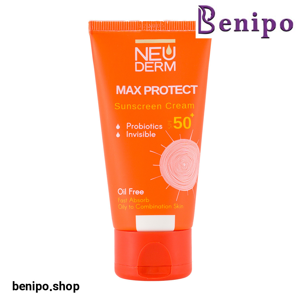 کرم ضد آفتاب بی رنگ مدل Max Protect SPF50 مناسب پوست چرب حجم 50 میلی لیتر