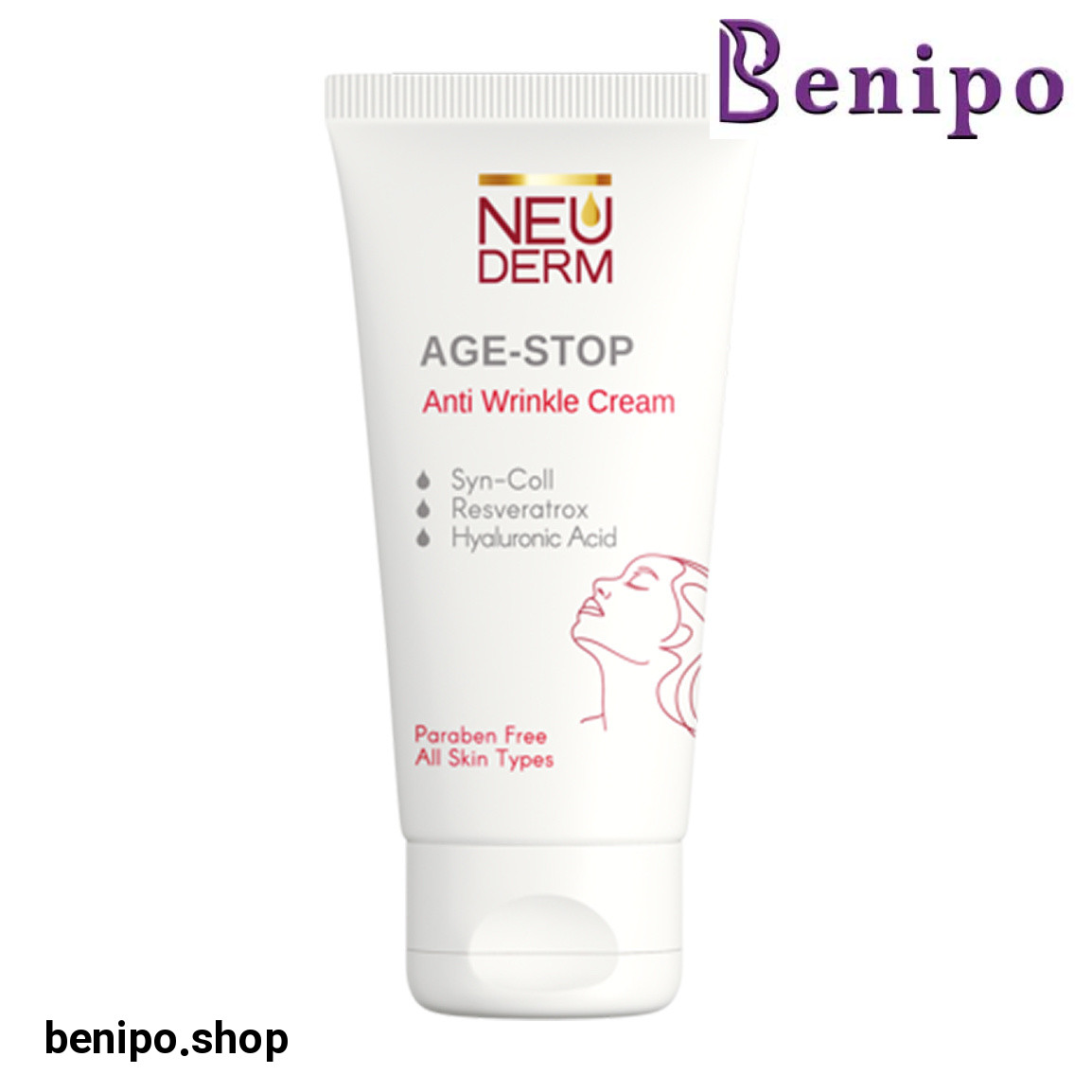 کرم ضد چروک صورت فاقد پارابن 50 میل