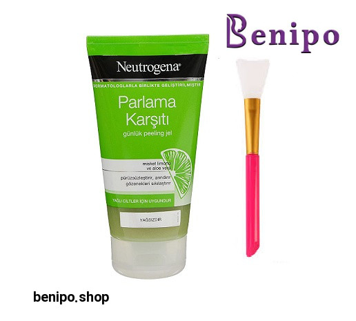 پک براش ماسک سیلیکونی و ژل لایه بردار و مات کننده حاوی عصاره لیمو و آلوئه ورا حجم 150 میل