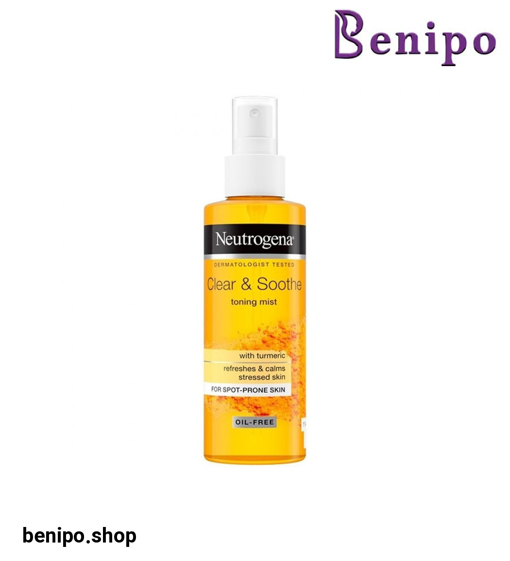 تونر پاک کننده و آبرسان پوست نوتروژینا حاوی عصاره زردچوبه حجم 125 میل