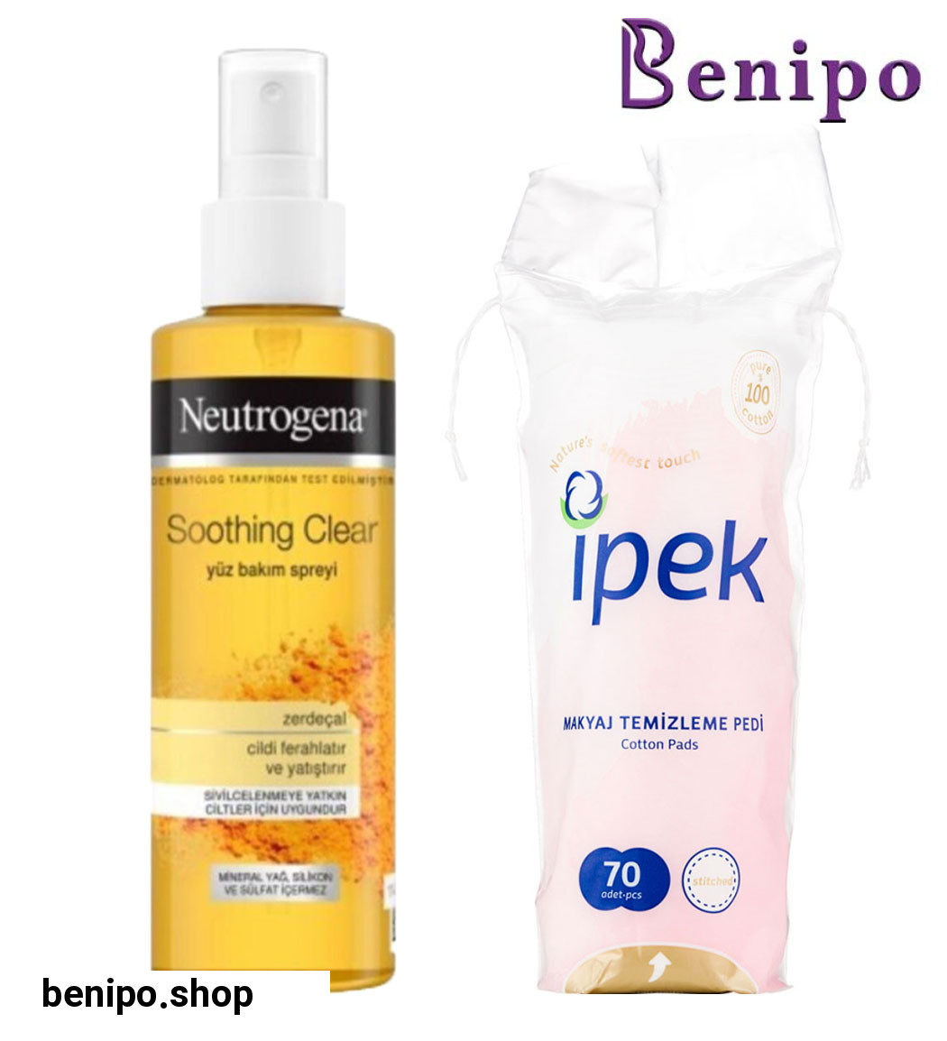 پک پد آرایش پاک کن 70 عددی ایپک به همراه تونیک مخصوص پوست چرب و مستعد جوش حجم 125 میل