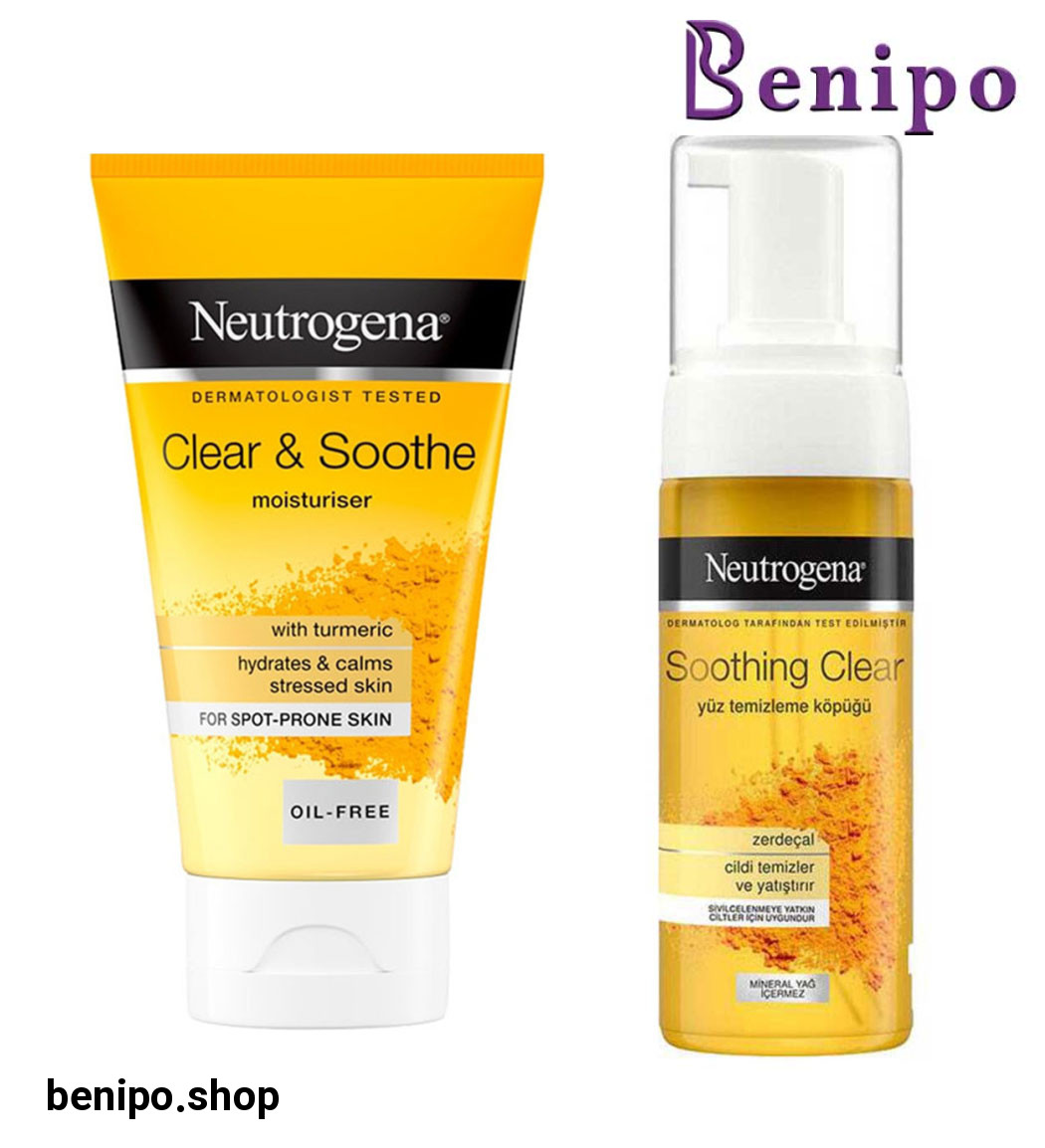 پک فوم شستشو صورت و کرم آبرسان زردچوبه مناسب پوست های مستعد جوش