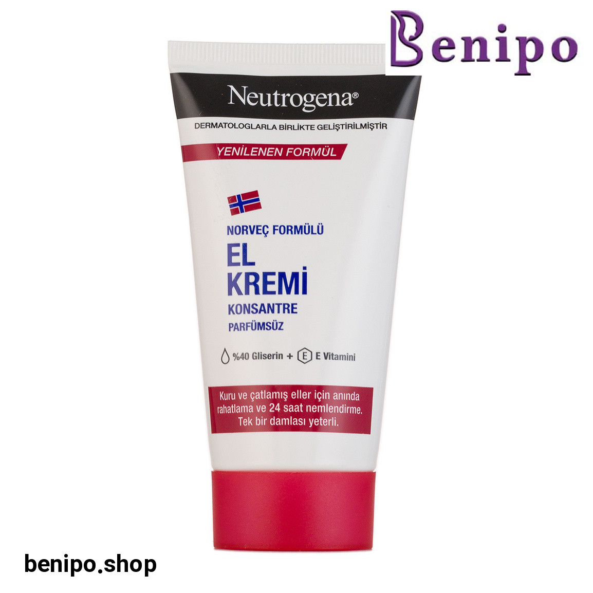 کرم مرطوب کننده و محافظ پوست دست بدون بو قرمز 75میل