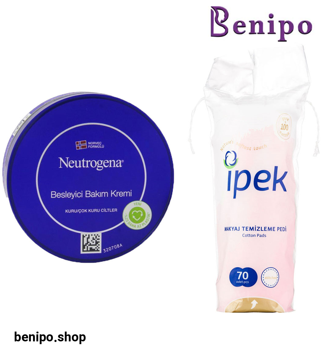 پک پد آرایش پاک کن 70 عددی ایپک به همراه کرم تغذیه کننده پوست خشک حجم 200 میل