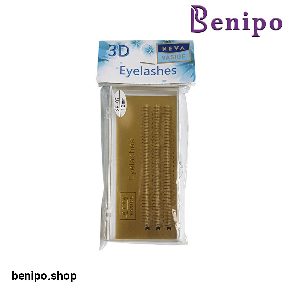 مژه مصنوعی مدل 3D 12mm