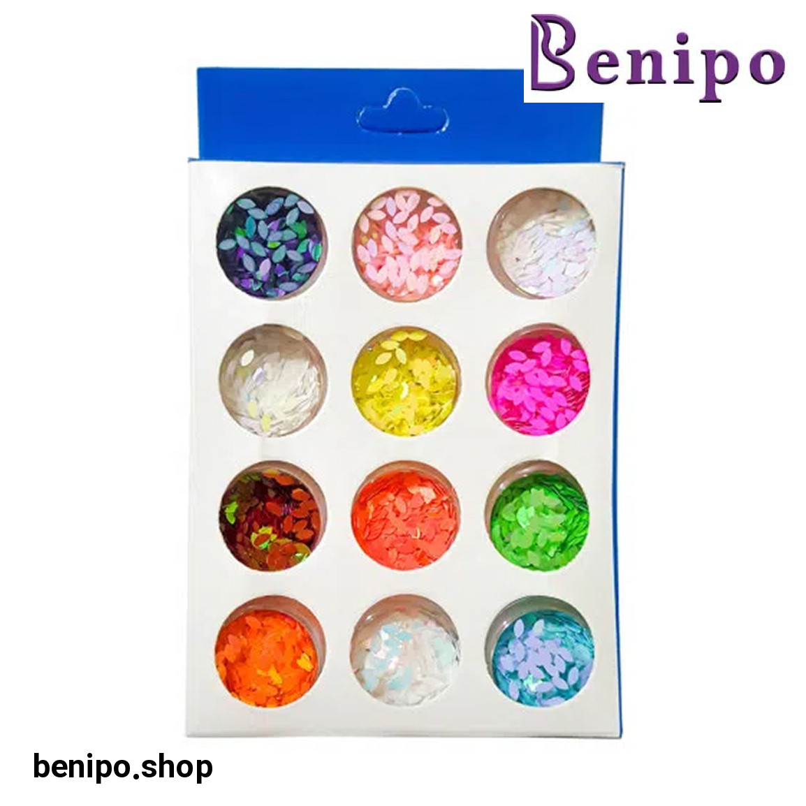 دیزاین ناخن مدل ND-04 طرح برگ بسته 12 عددی