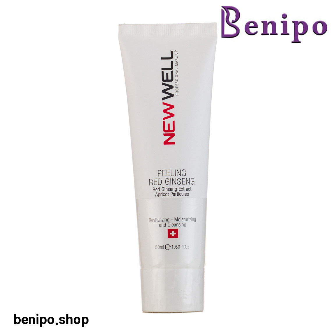 لایه بردار جینسینگ قرمز نیوول حاوی عصاره زردآلو حجم 50 میل