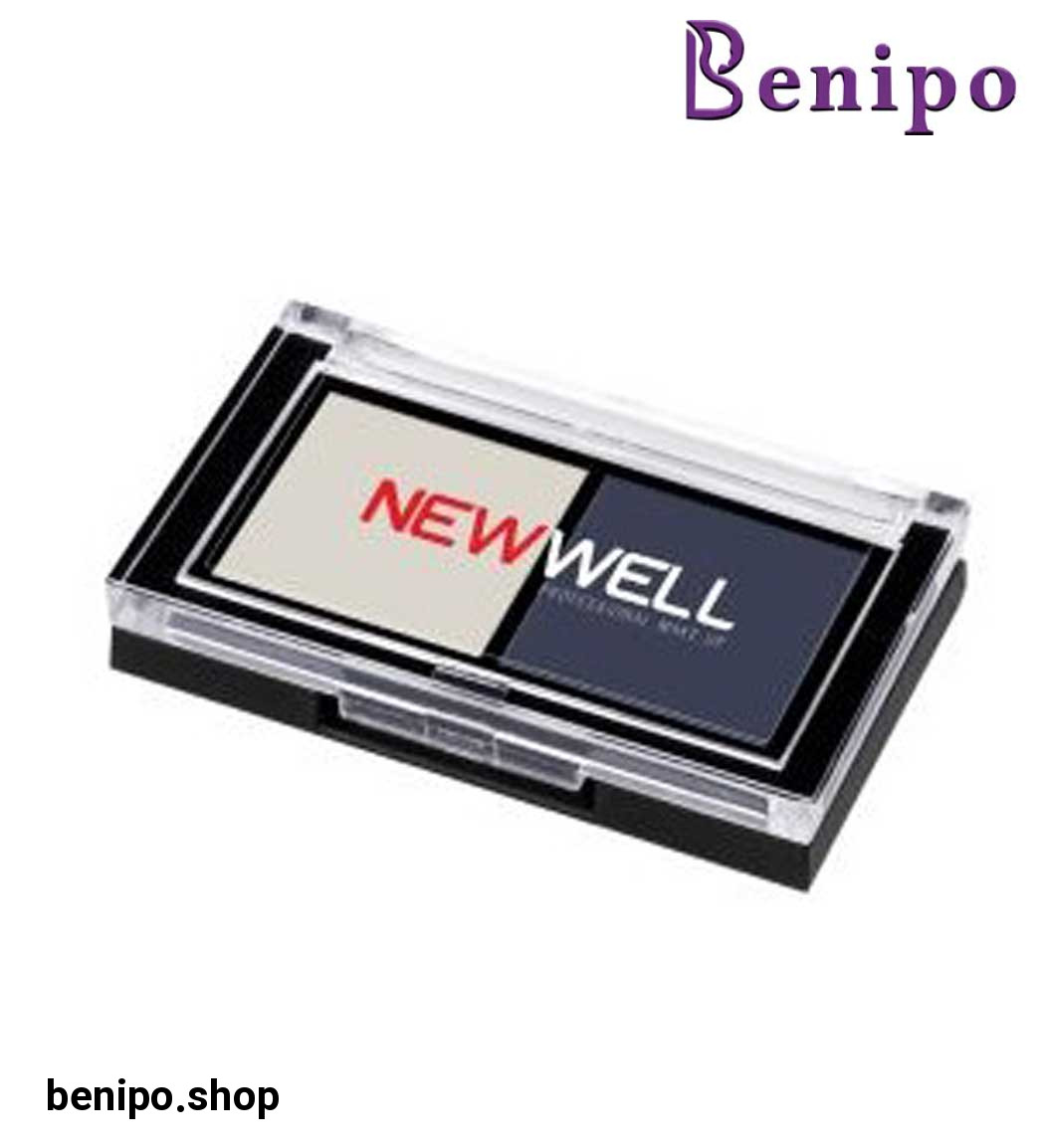 پالت سایه چشم 2 رنگ مدل پرسلن میکاپ