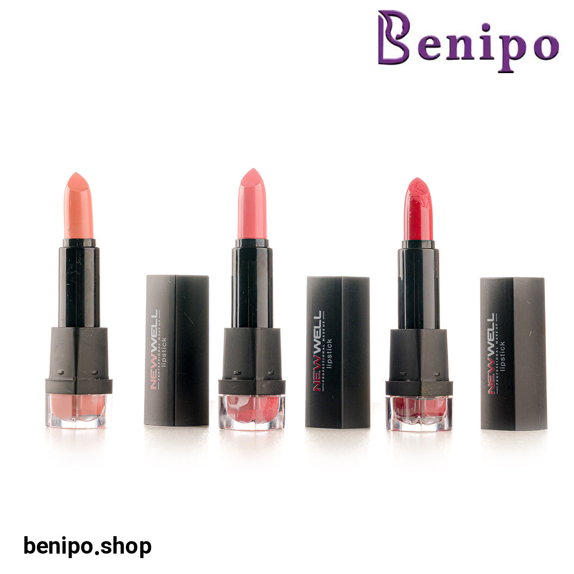 رژ لب جامد مات مدل N3 مجموعه سه عددی