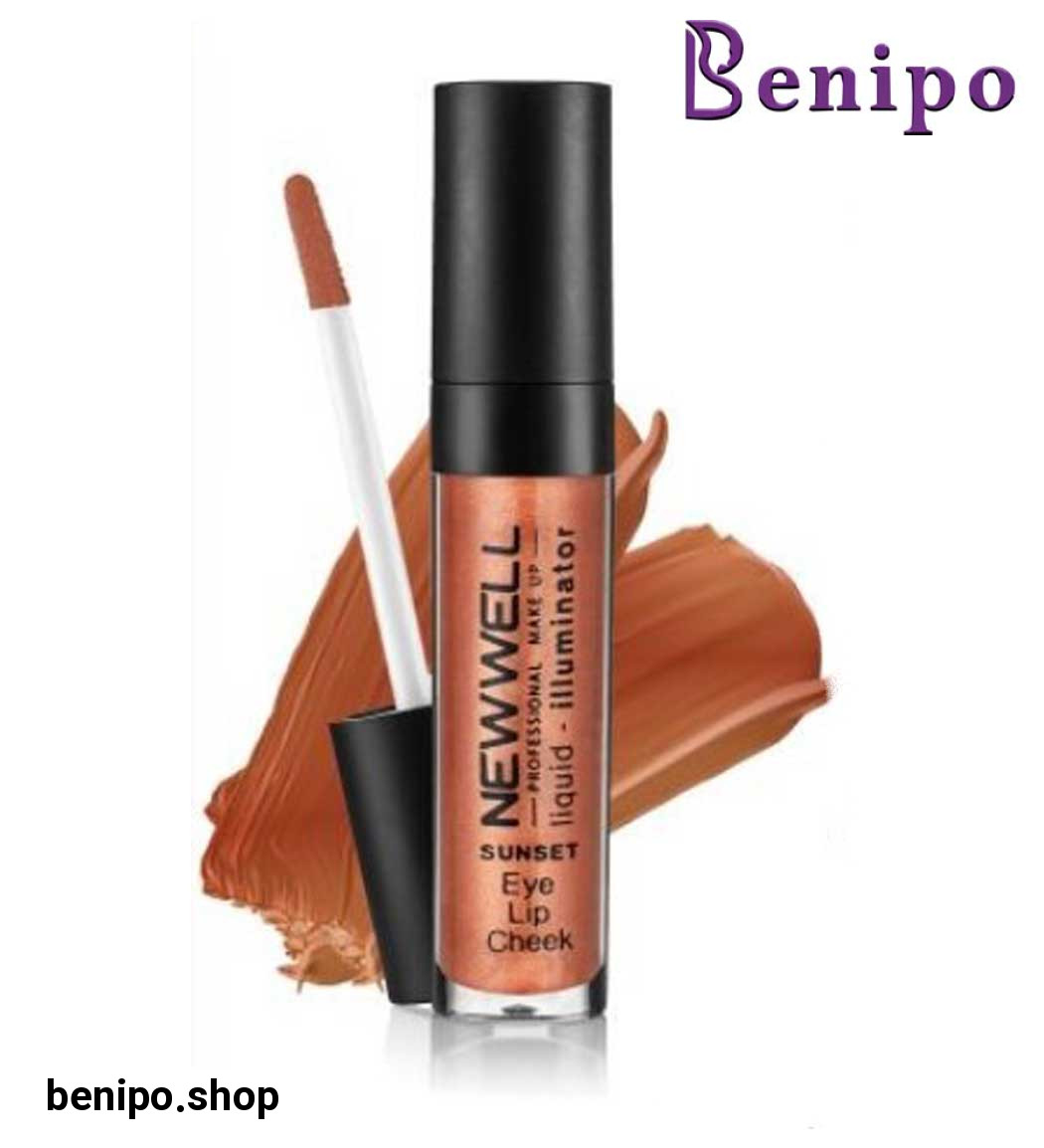 تینت و هایلایتر مایع سه کاره مدل PINK UP