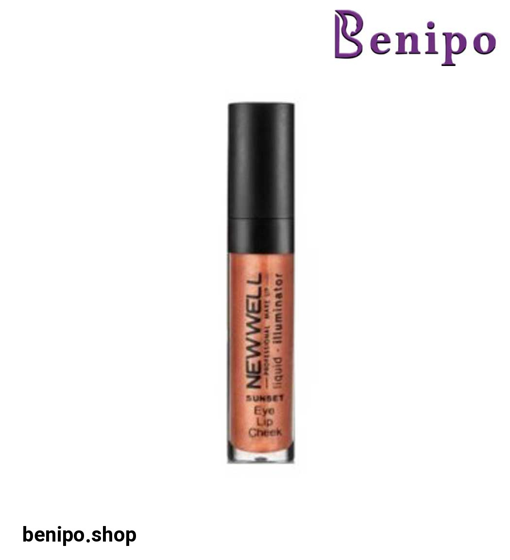 تینت و هایلایتر مایع سه کاره مدل sun set