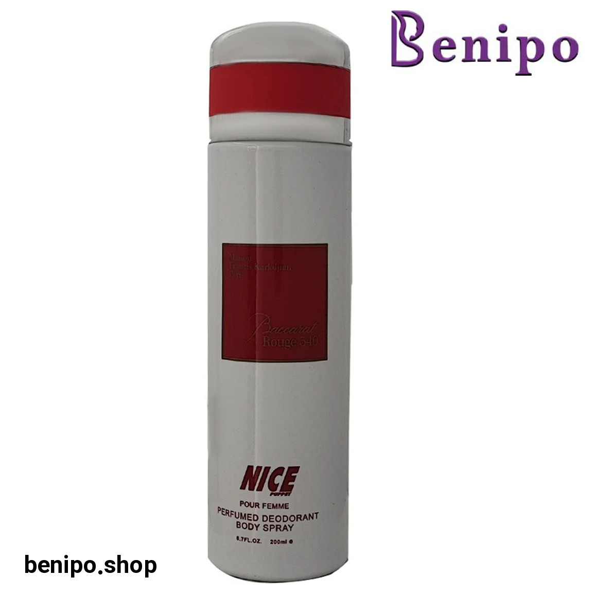 اسپری بدن زنانه مدل Baccarat Rouge حجم 200 میلی لیتر