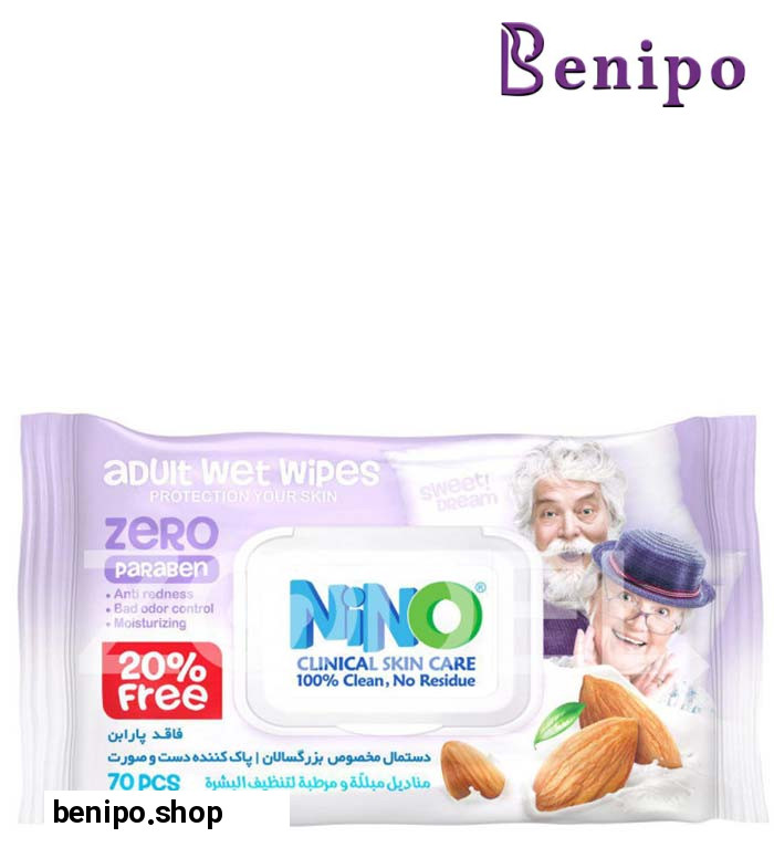 دستمال مرطوب دست و صورت بزرگسالان درب دار