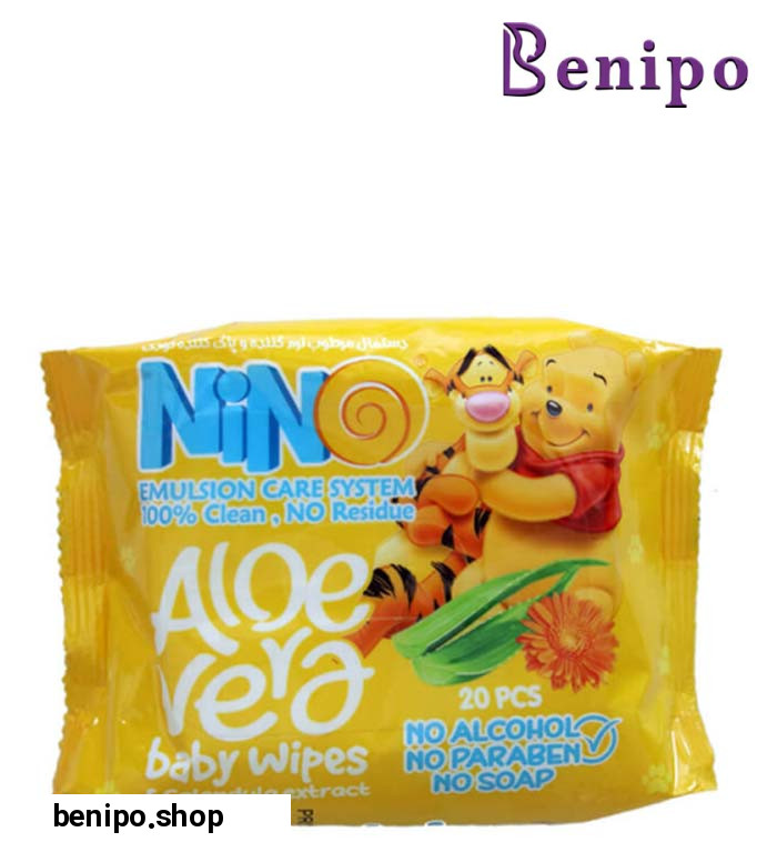 دستمال مرطوب نرم کننده کودک 20عددی