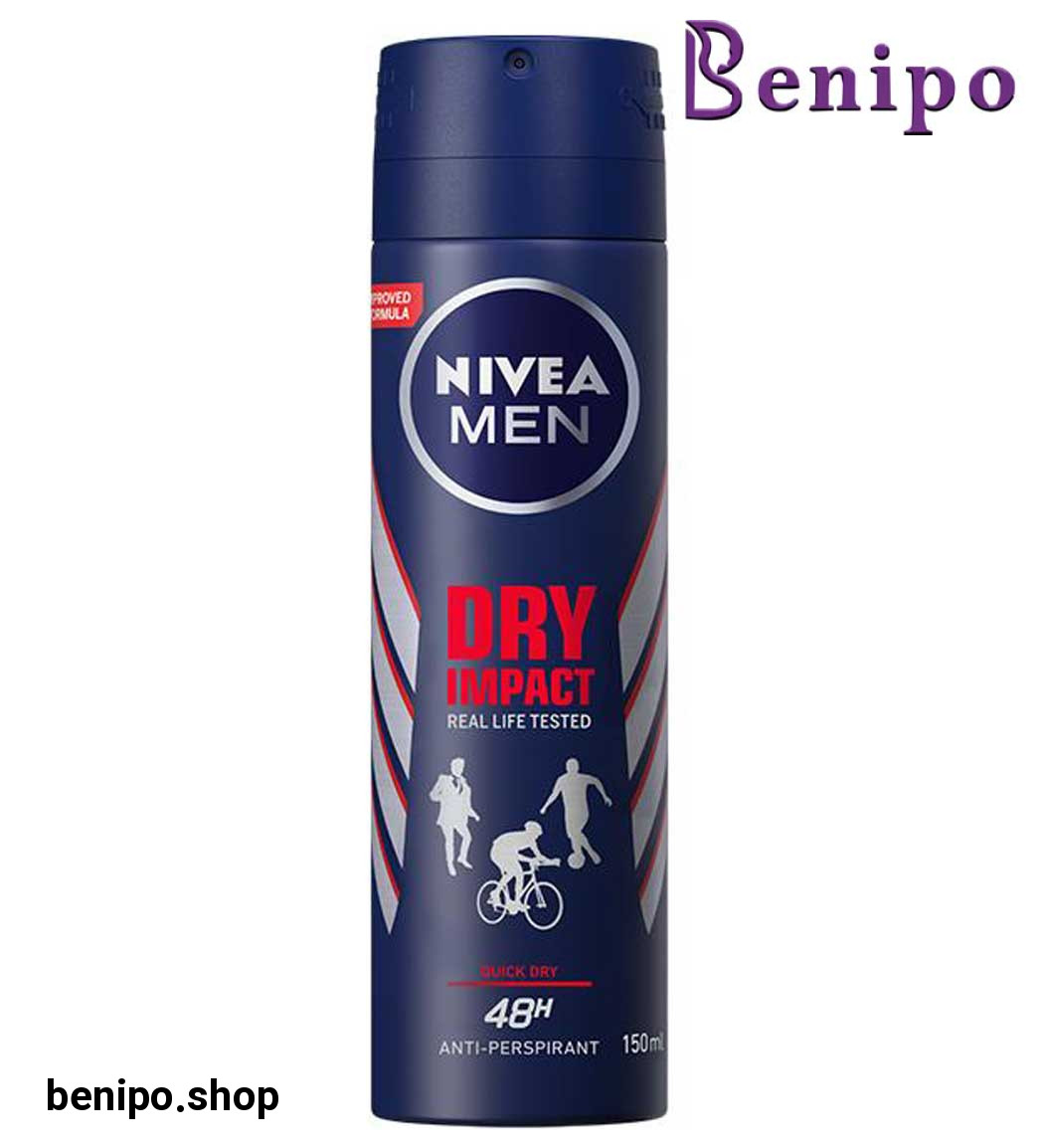 اسپری ضد تعریق مردانه مدل Dry Impact Real Life Tested حجم 150میل