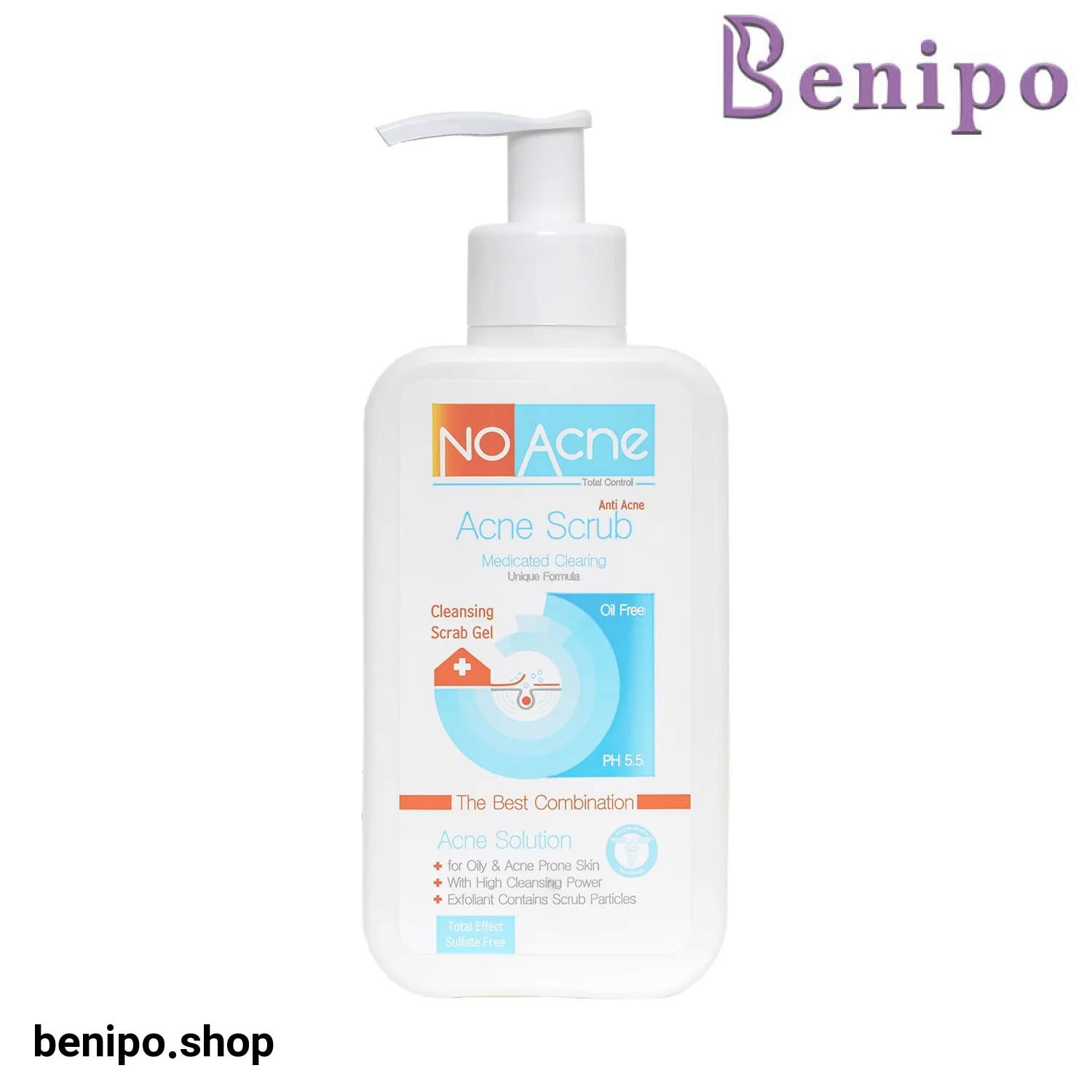 ژل اسکراب لایه بردار پوست چرب و جوشدار نو آکنه