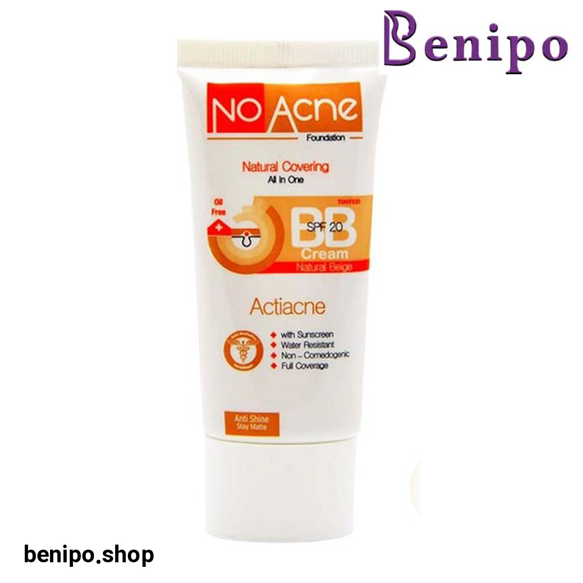 مرطوب کننده رنگی مدل BB با SPF20 مناسب پوست چرب و جوش دار حجم 40 میلی لیتر