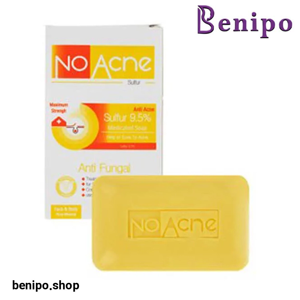 صابون حاوی گوگرد 9.5 درصد مناسب پوست جوش دار وزن 100 گرم