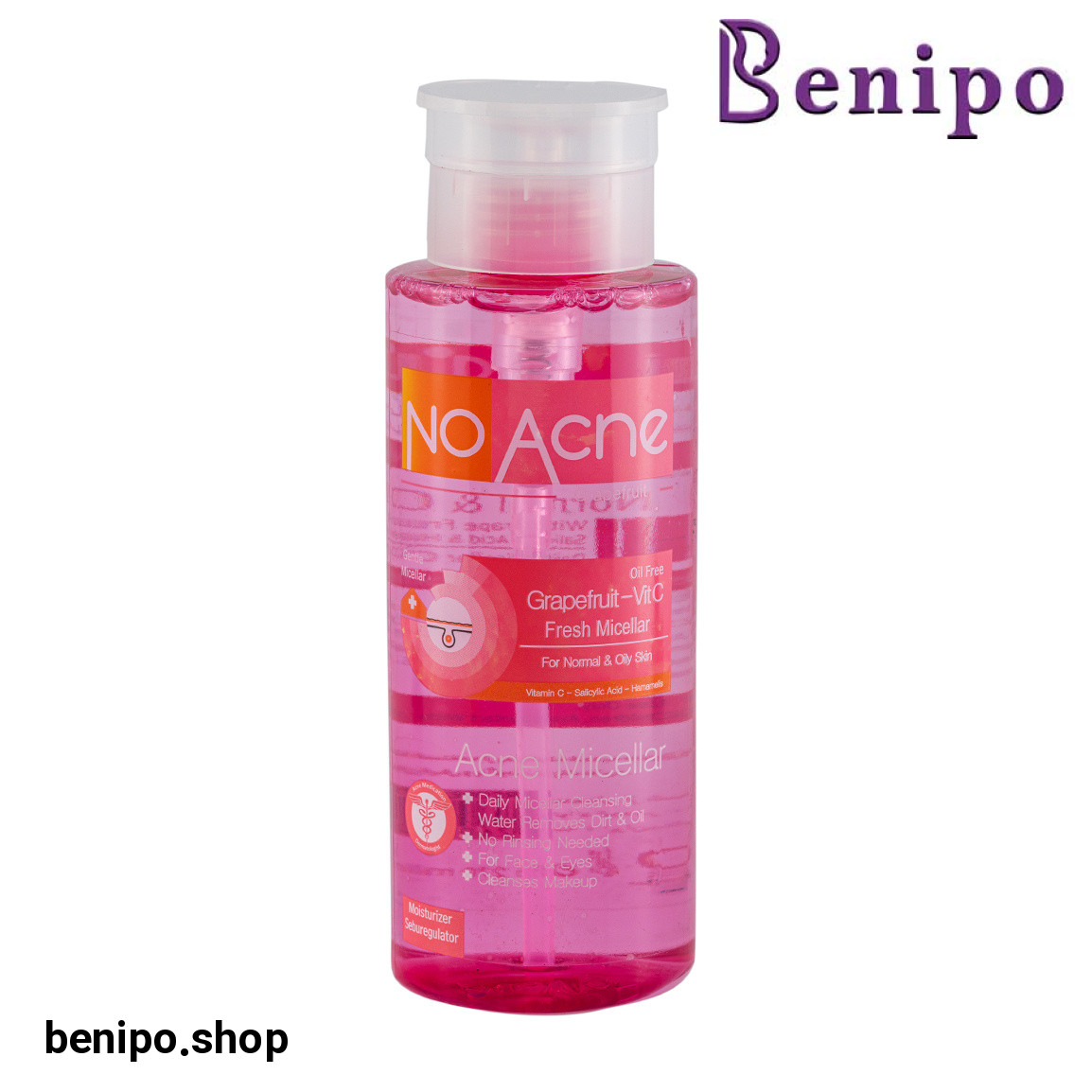 میسلار واتر دارای ویتامین C مناسب پوست نرمال و چرب حجم 270 میلی لیتر