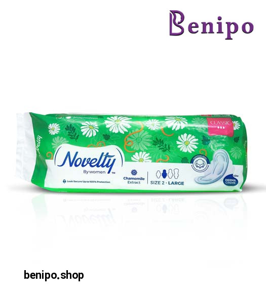 نوار بهداشتی پنبه ای ضخیم CLASSIC سایز 2 بزرگ مناسب روز 10عددی