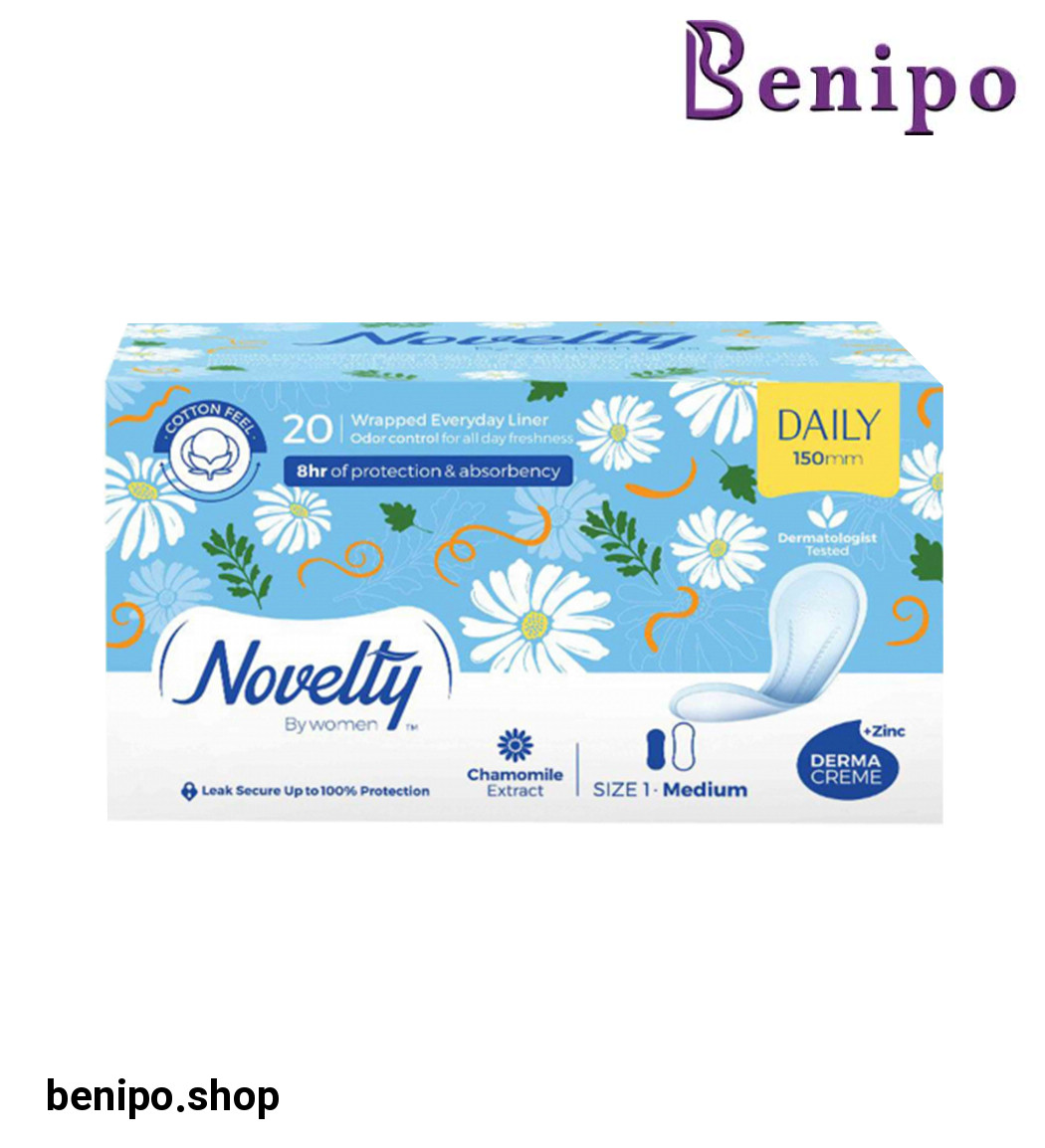 پد روزانه نازک سایز 1 متوسط بسته 20عددی