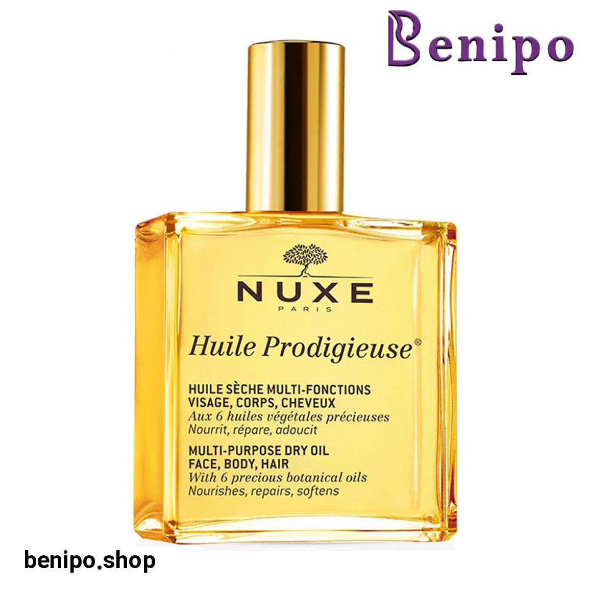 روغن مو و بدن شاین دار مدل Huile Prodigieuse حجم 100 میلی لیتر