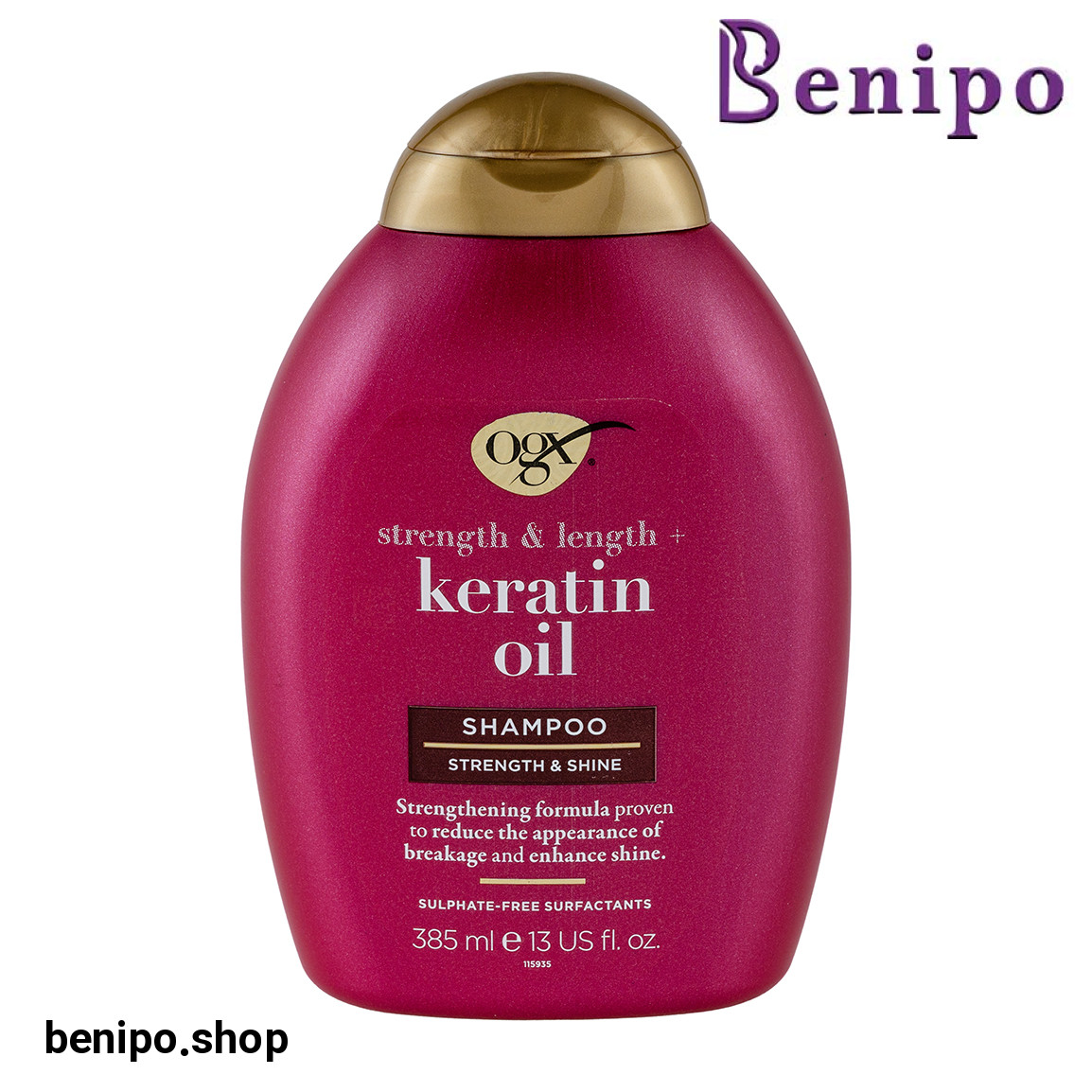 شامپو فری سولفات ضد شکنندگی مو حاوی روغن کراتین 385میل