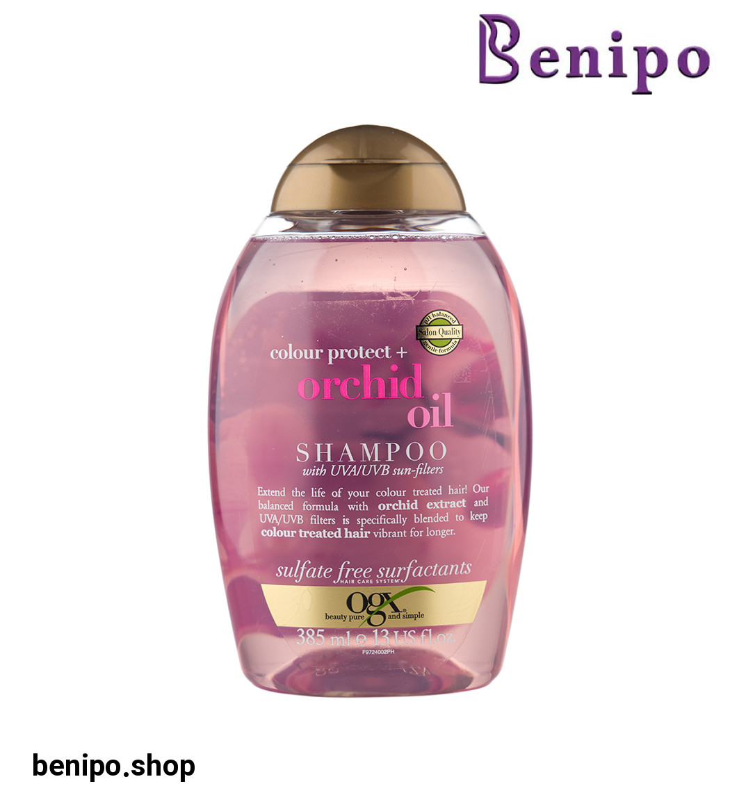شامپو فری سولفات مراقبت از رنگ مو حاوی روغن ارکید 385میل