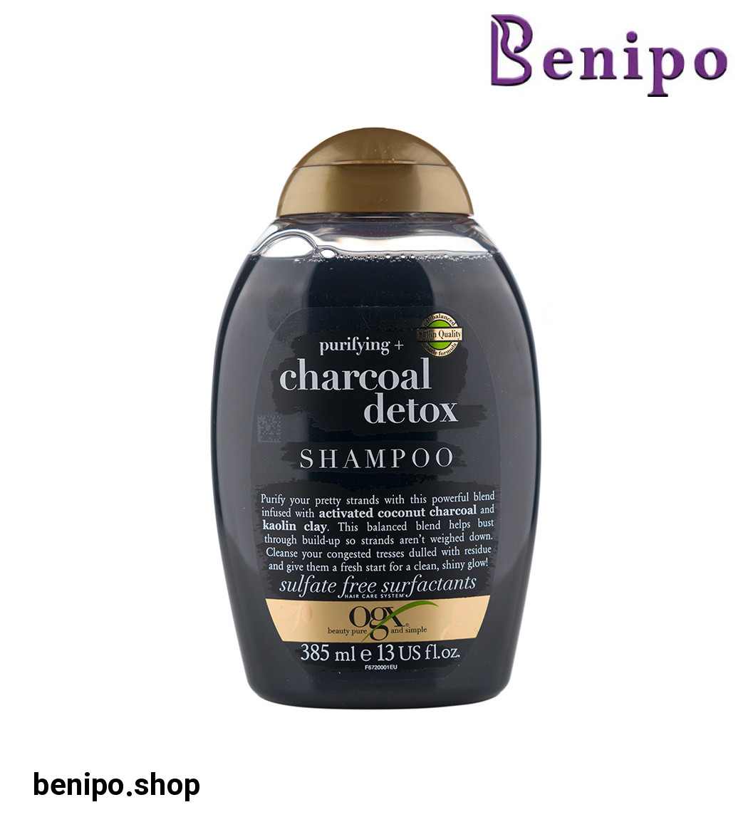 شامپو فری سولفات پاکسازی کننده زغال چوب 385میل