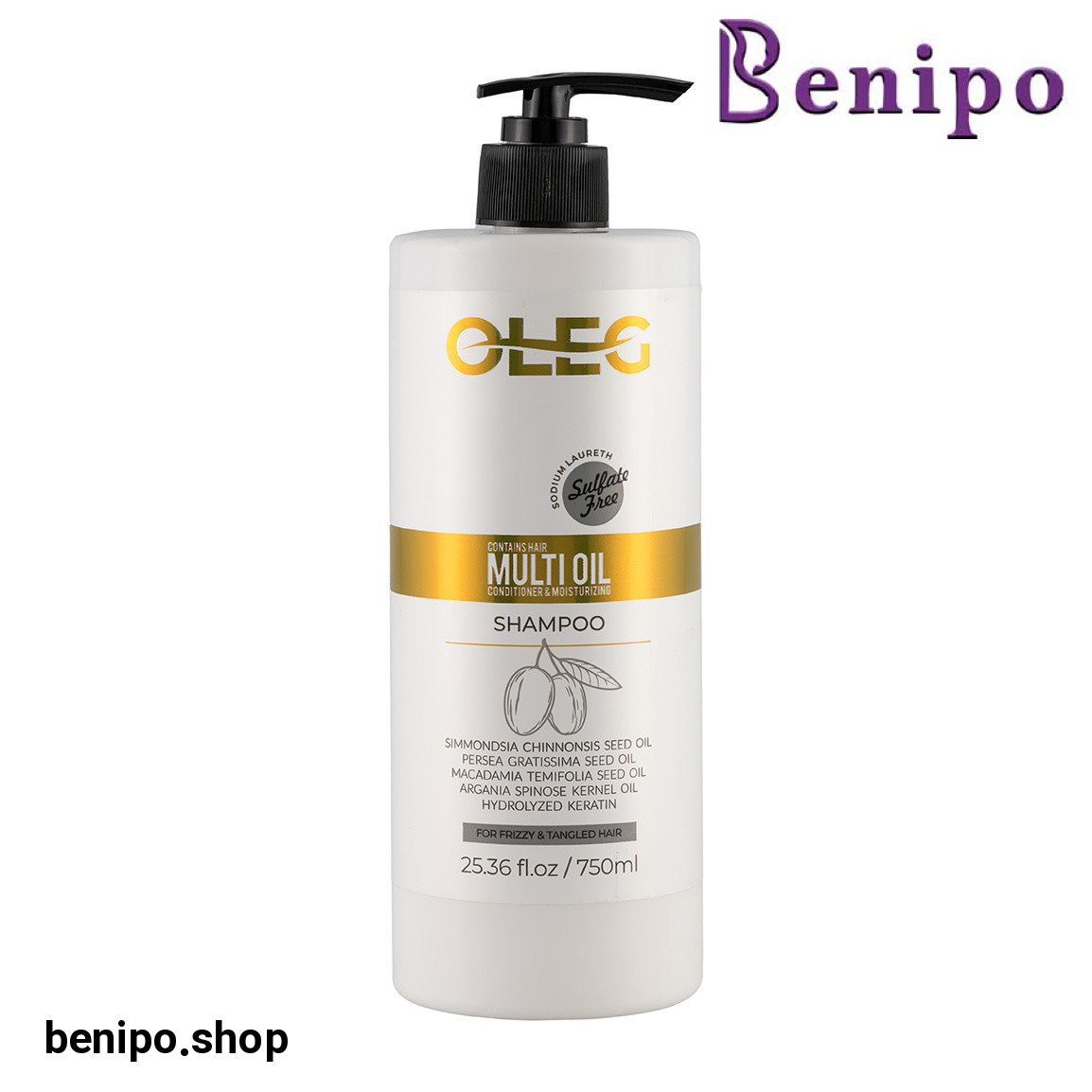 شامپو فاقد سولفات مدل Multi Oil مناسب موهای مجعد حجم 750 میلی لیتر