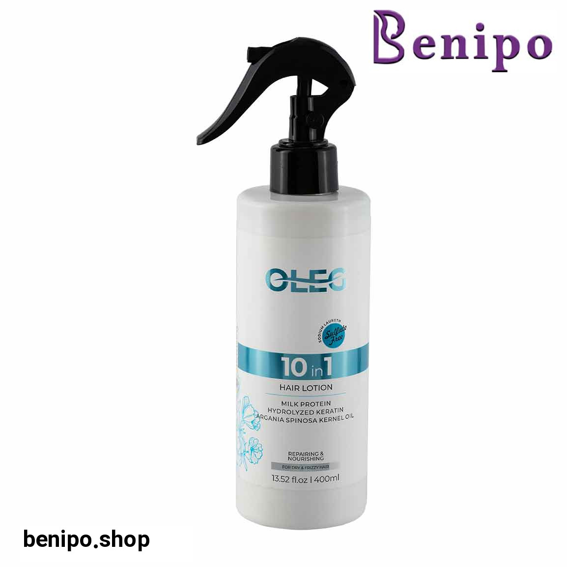 اسپری لوسیون تقویت کننده و نرم کننده موحاوی پروتئین هیدرولیز شده حجم 400 میلی لیتر