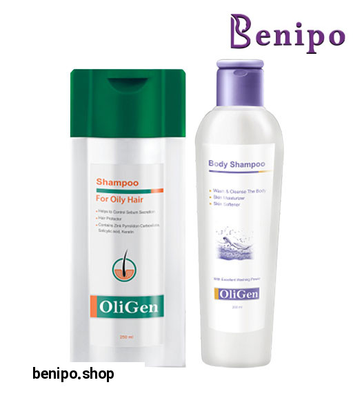 پک شامپو موی چرب و شامپو بدن