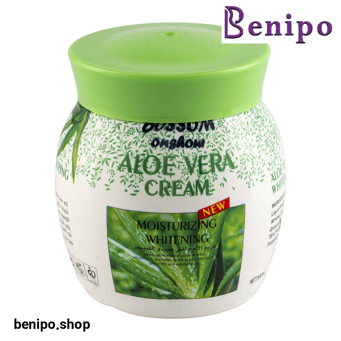 کرم آبرسان دست صورت و بدن حاوی آلوئه ورا حجم 300 میلی لیتر