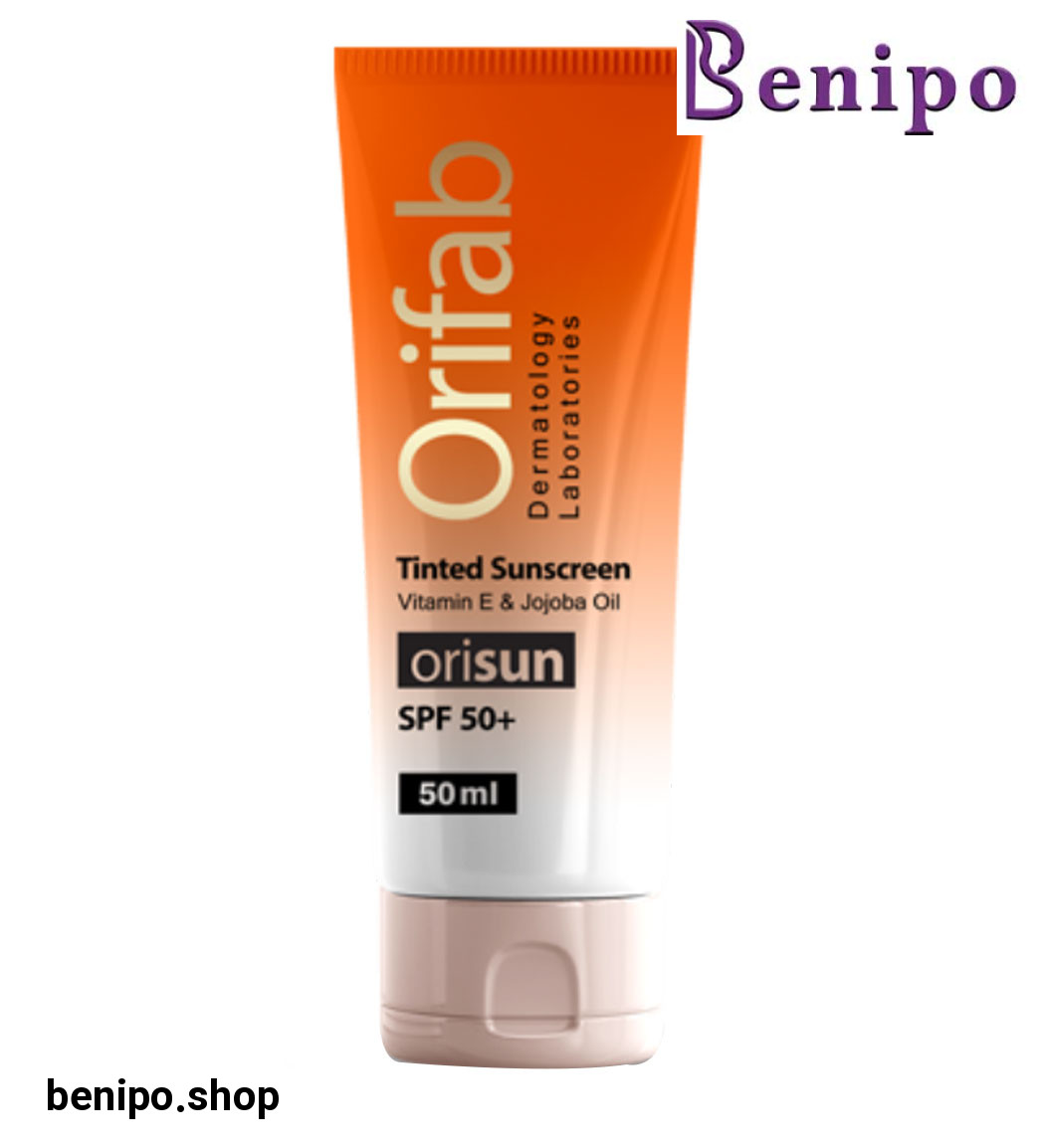 کرم ضد آفتاب دارای spf50 مناسب انواع پوست رنگی حجم 50 میل