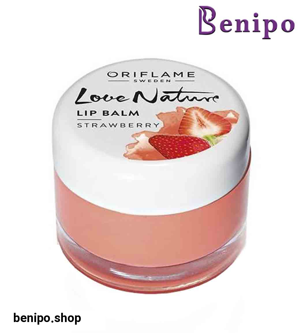 بالم لب توت فرنگی مدل Love Nature