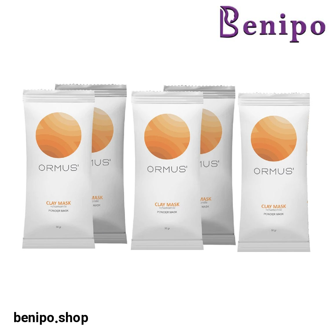 پک 5 عددی ماسک پودری صورت مناسب انواع پوست وزن 30 گرم