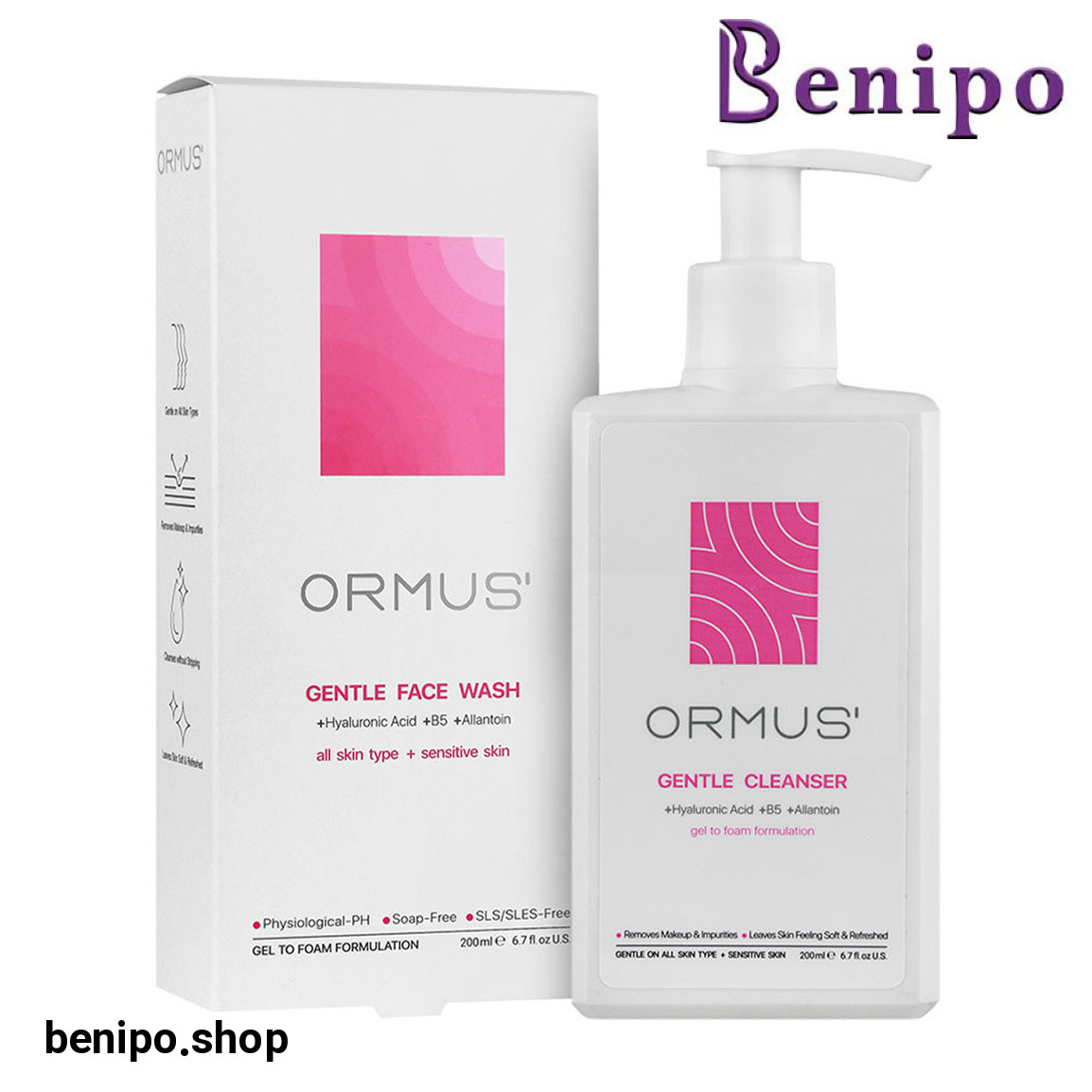 شوینده صورت مناسب انواع پوست حجم 200 میلی لیتر