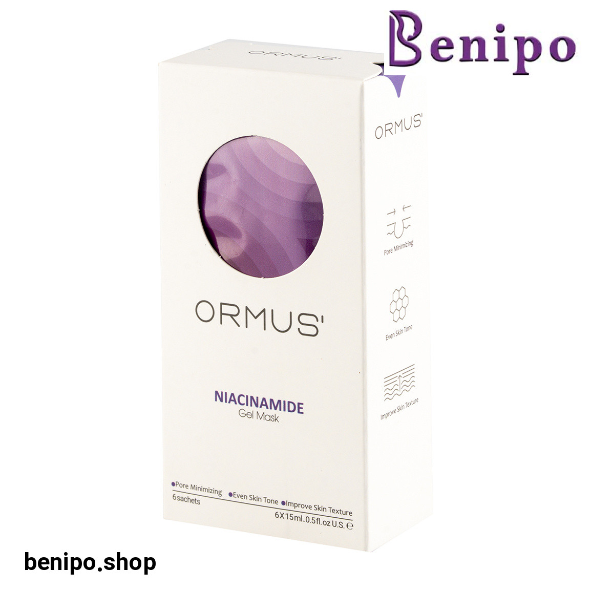 ژل ماسک مدل نیاسیامید حجم 15 میلی لیتر بسته 6 عددی