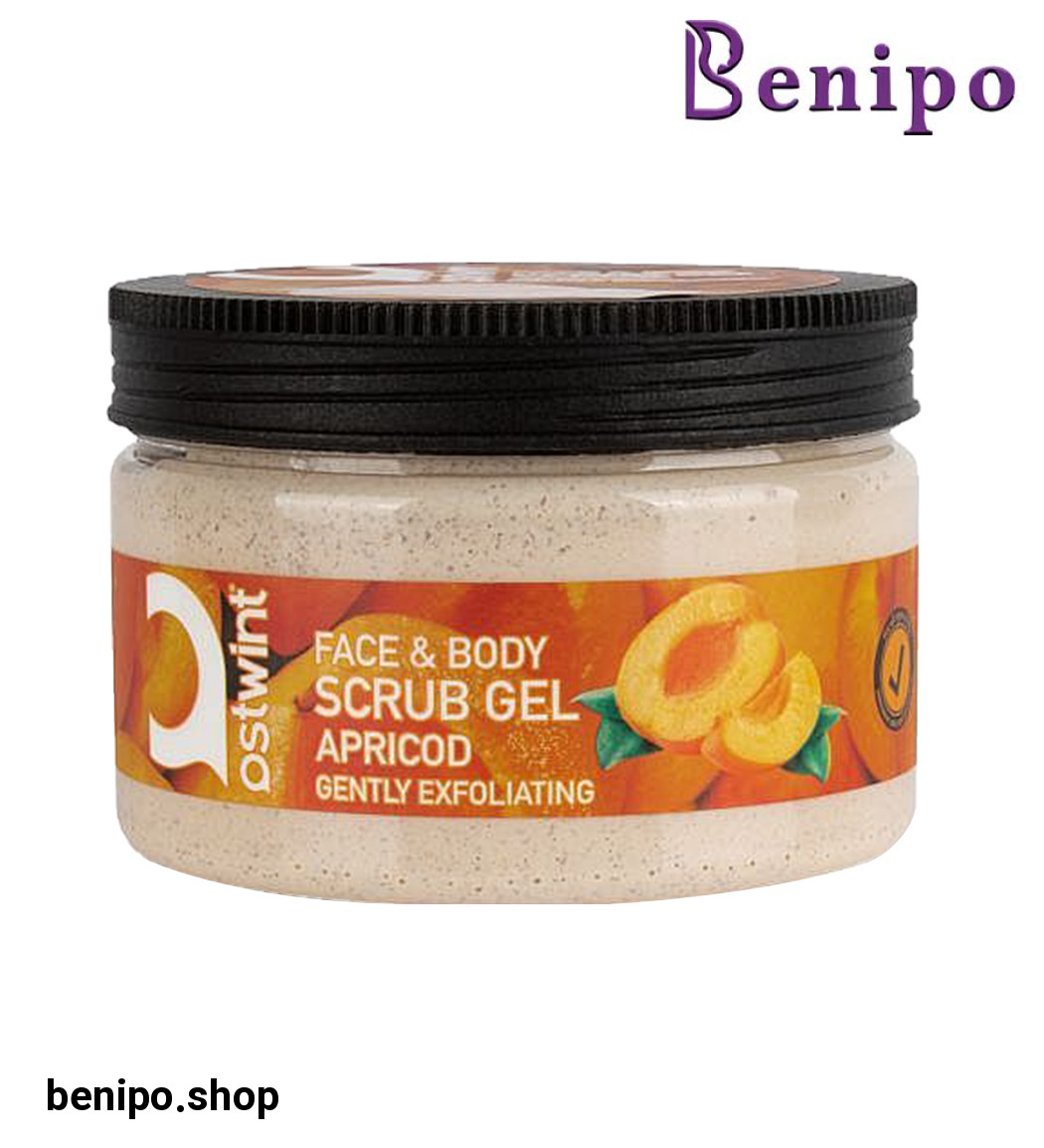 اسکراب صورت و بدن مدل زرد آلو 300میل