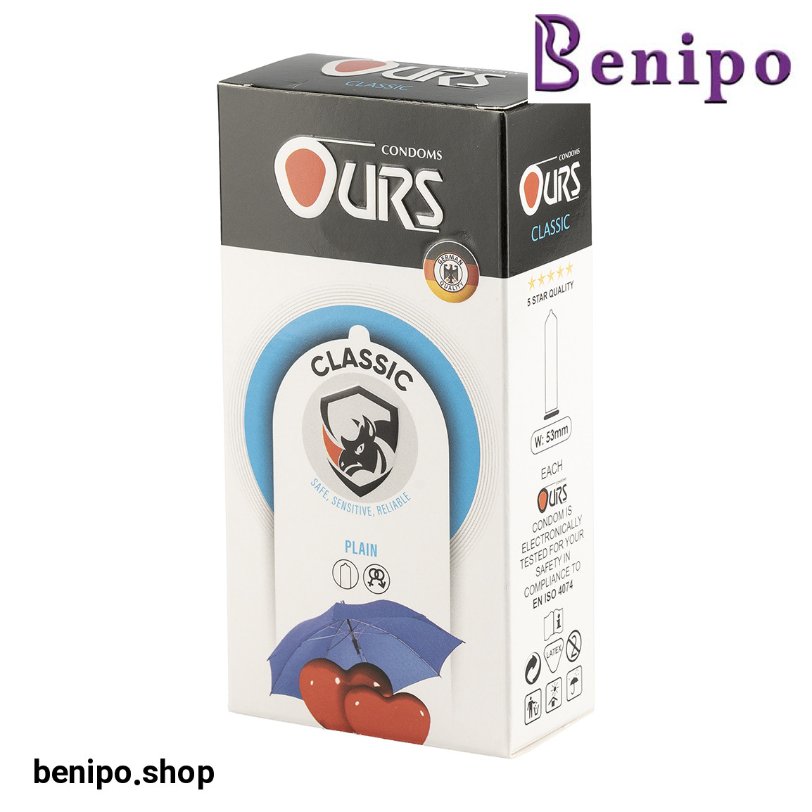 کاندوم مدل CLASSIC بسته 12 عددی