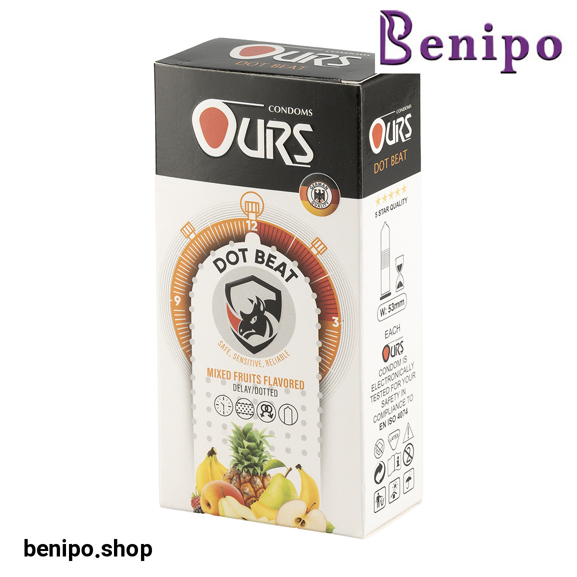 کاندوم مدل DOT BEAT بسته 12 عددی