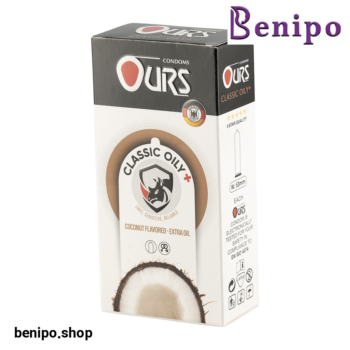 کاندوم مدل OILY بسته 12 عددی