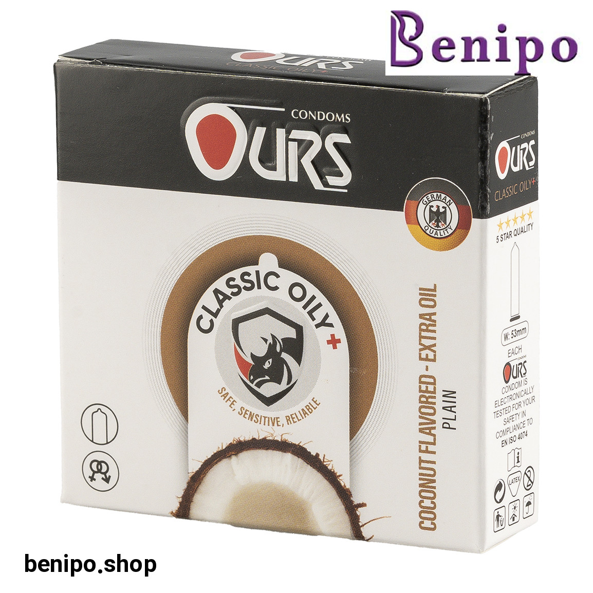 کاندوم مدل OILY بسته 3 عددی